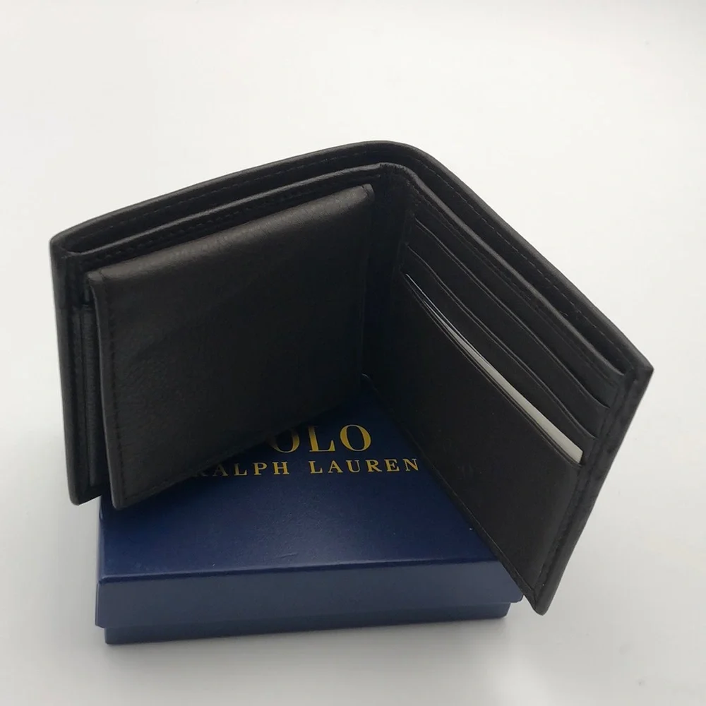 Polo Ralph Lauren Burnished Leather Passcase Wallet - Picture 4 of 6